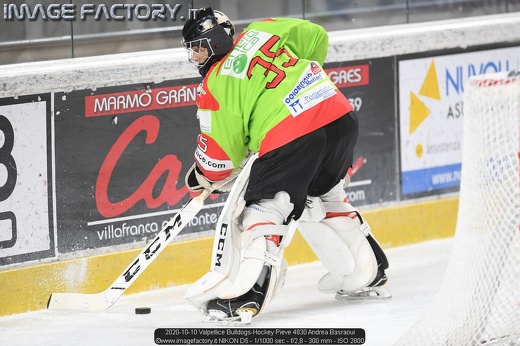 2020-10-10 Valpellice Bulldogs-Hockey Pieve 4830 Andrea Basraoui